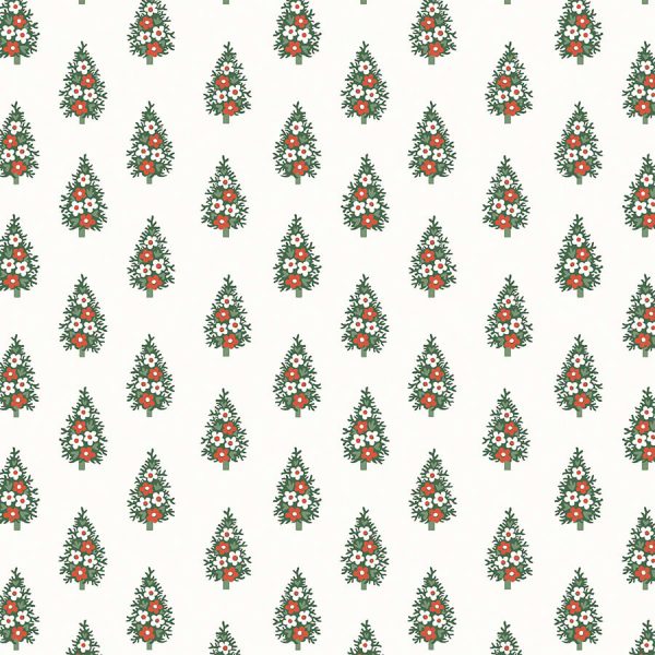Winter Pine A - A Woodland Christmas - Liberty Quilting Cotton