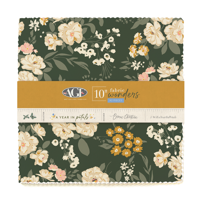 A Year in Petals by Bonnie Christine - 10" Fabric Wonders (42 Piece)