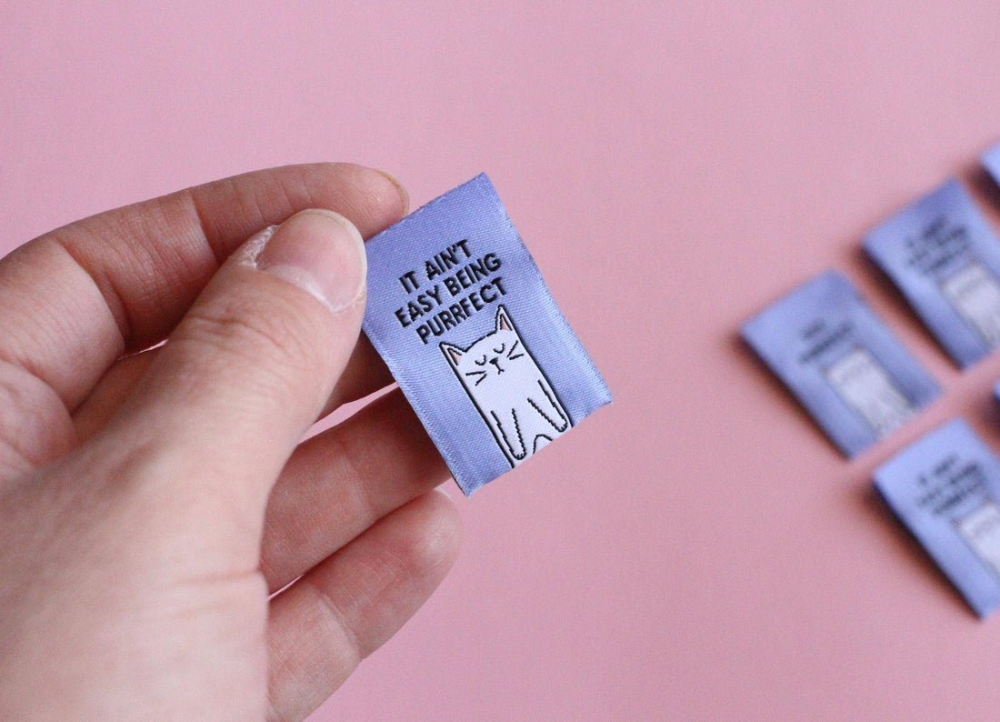 Purrfect Cat Labels - Cosy Club Handmade