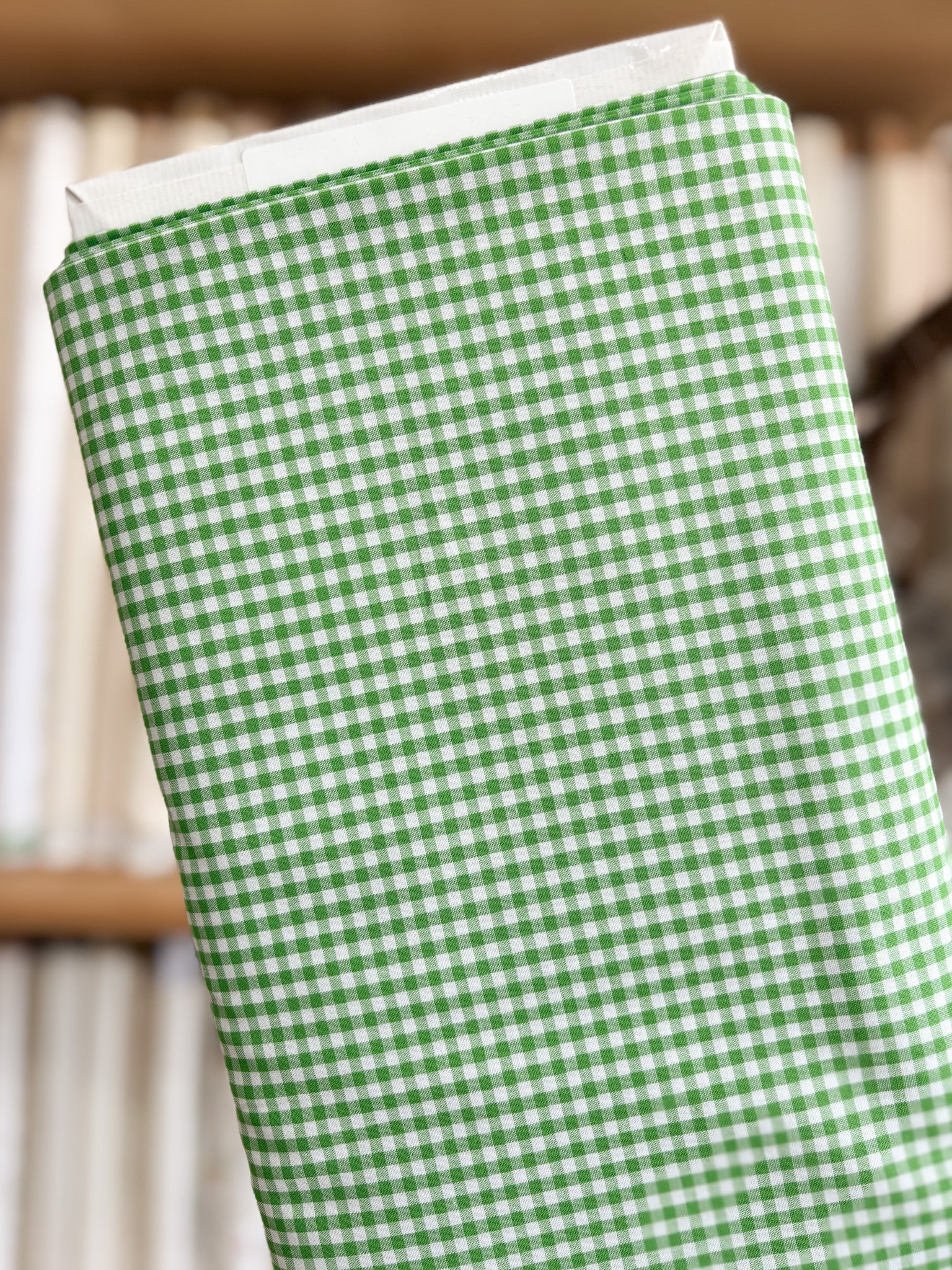 Green Gingham 1/8" 53000-210 - Japanese Yarn Dyed Broadcloth