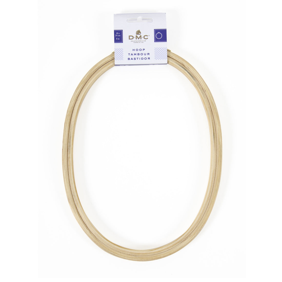 Embroidery Hoop Oval 18cm x 24cm - DMC