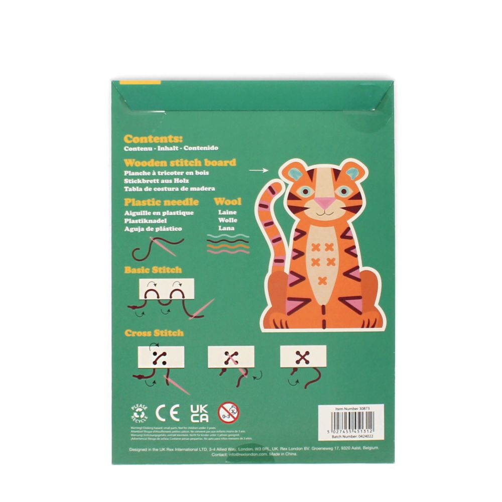 Rex London Learn to Sew - Tiger