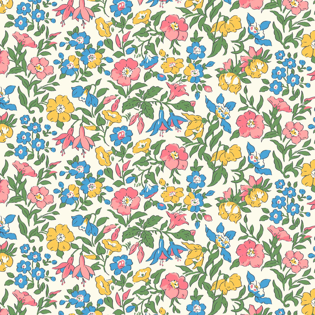 Mamie 5724D - Flower Show Midsummer - Liberty Quilting Cotton