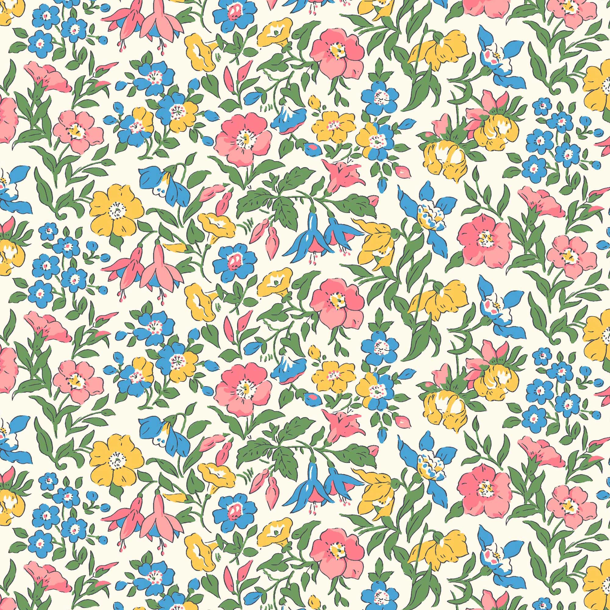 Mamie 5724D - Flower Show Midsummer - Liberty Quilting Cotton