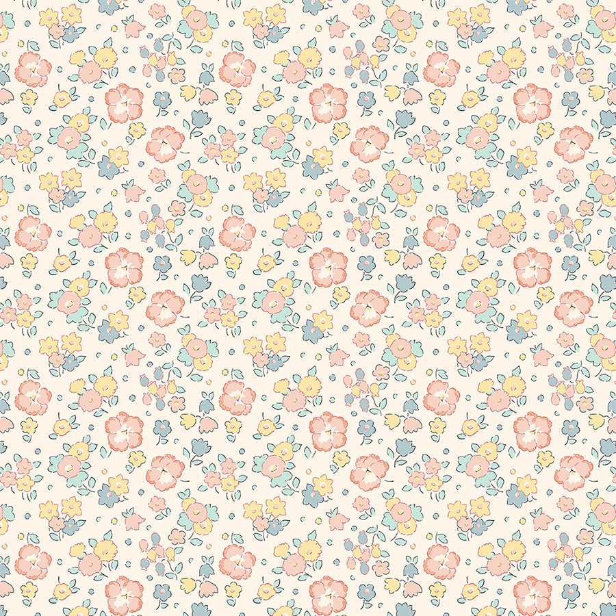 Seaside Blossom 6456C - Riviera - Liberty Quilting Cotton