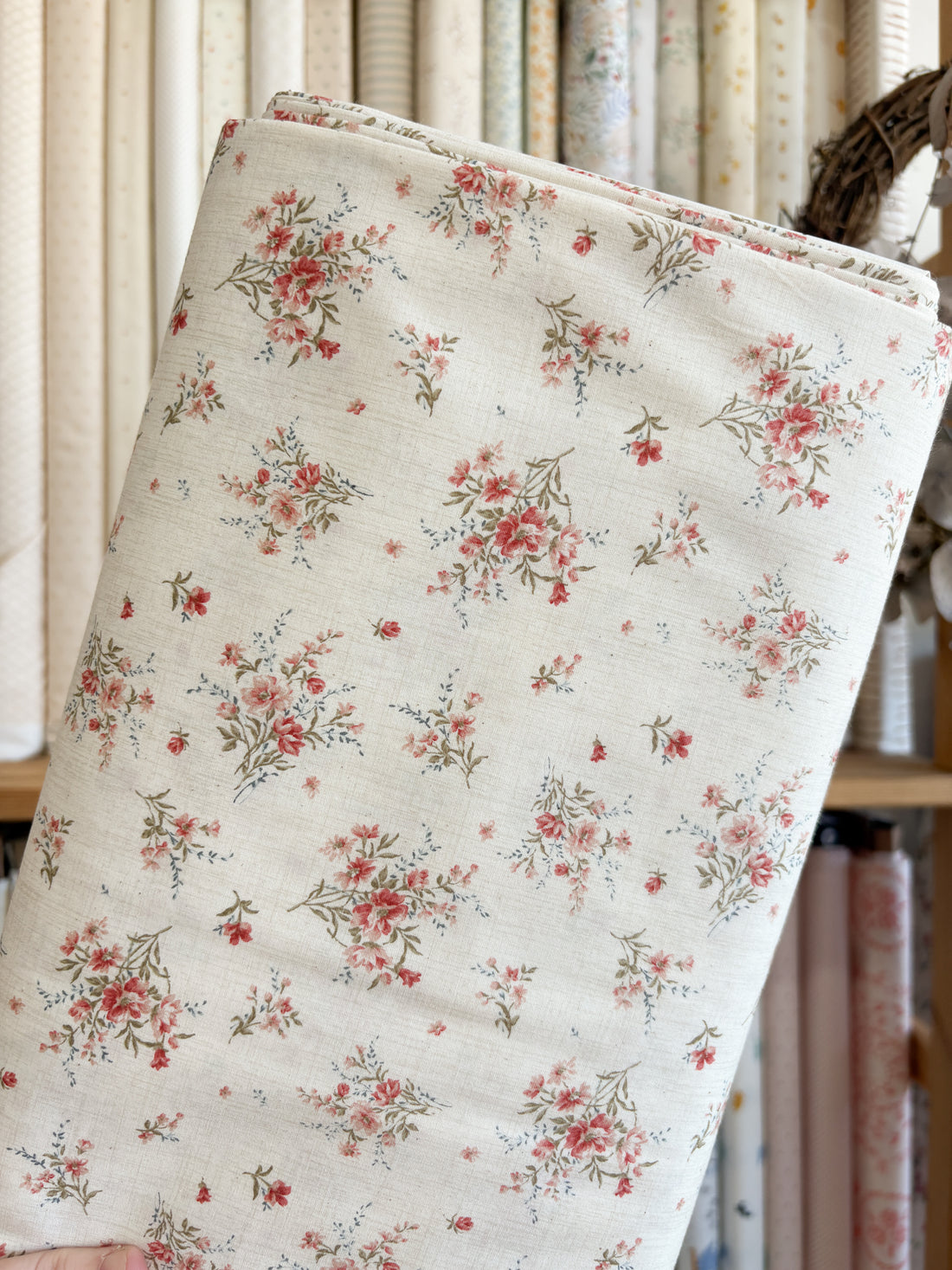 Vintage Posy Red 850524-D1-1 by Sevenberry