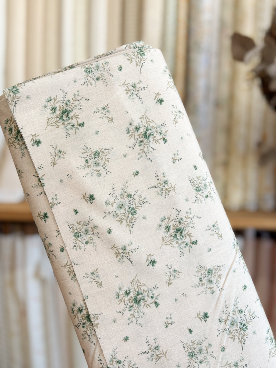 Vintage Posy Green 850524-D1-4 by Sevenberry