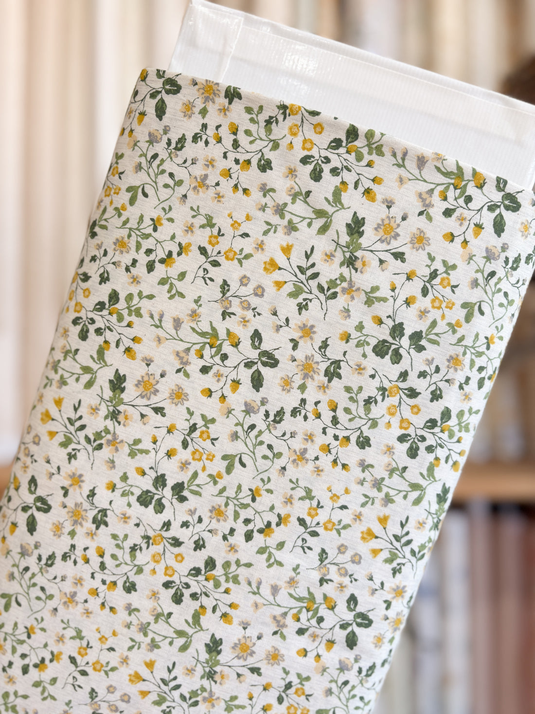 Yellow Buds on Cream 850525-D1-2 by Sevenberry