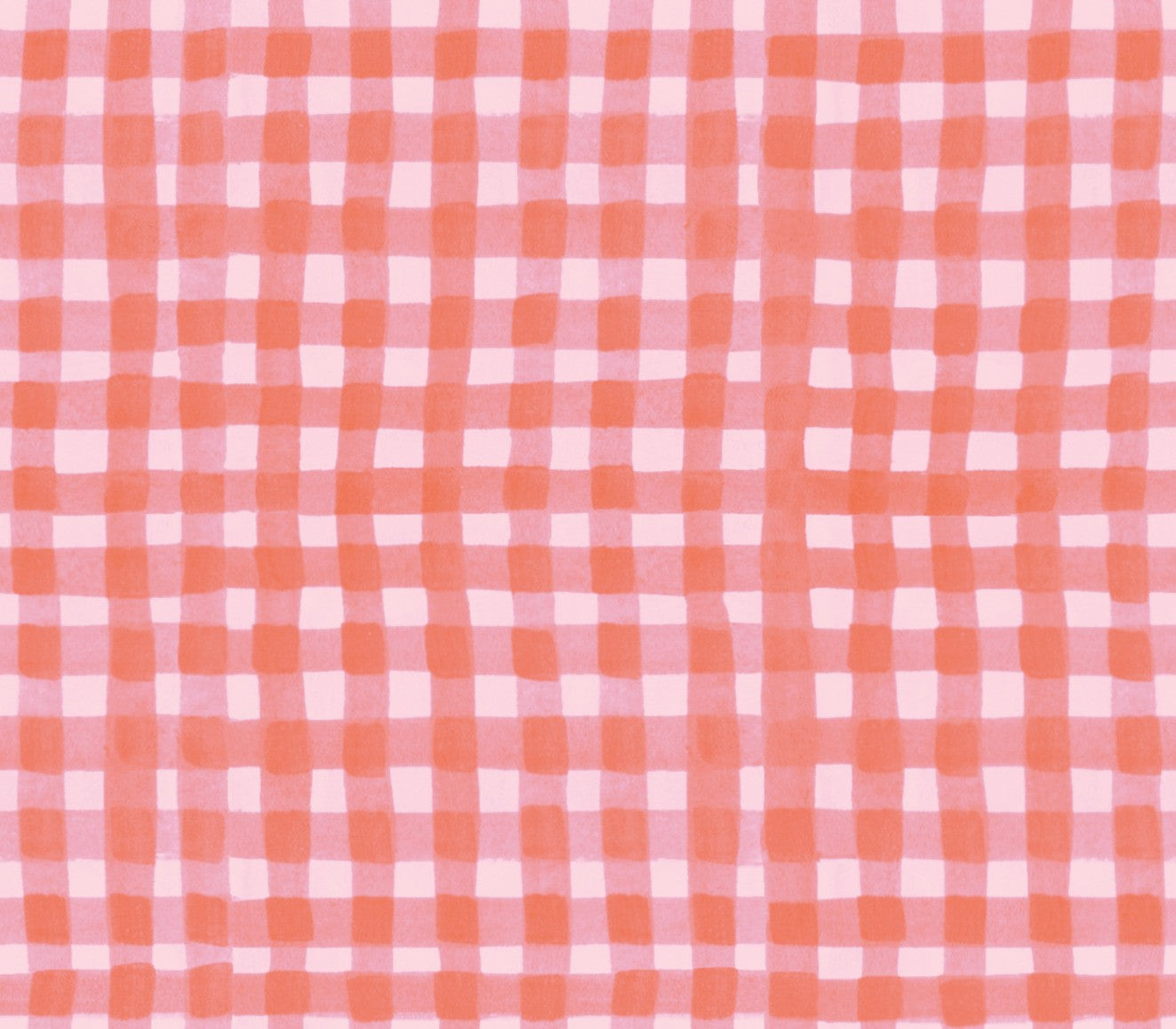 Gingham Coral - Ally by Lewis & Irene