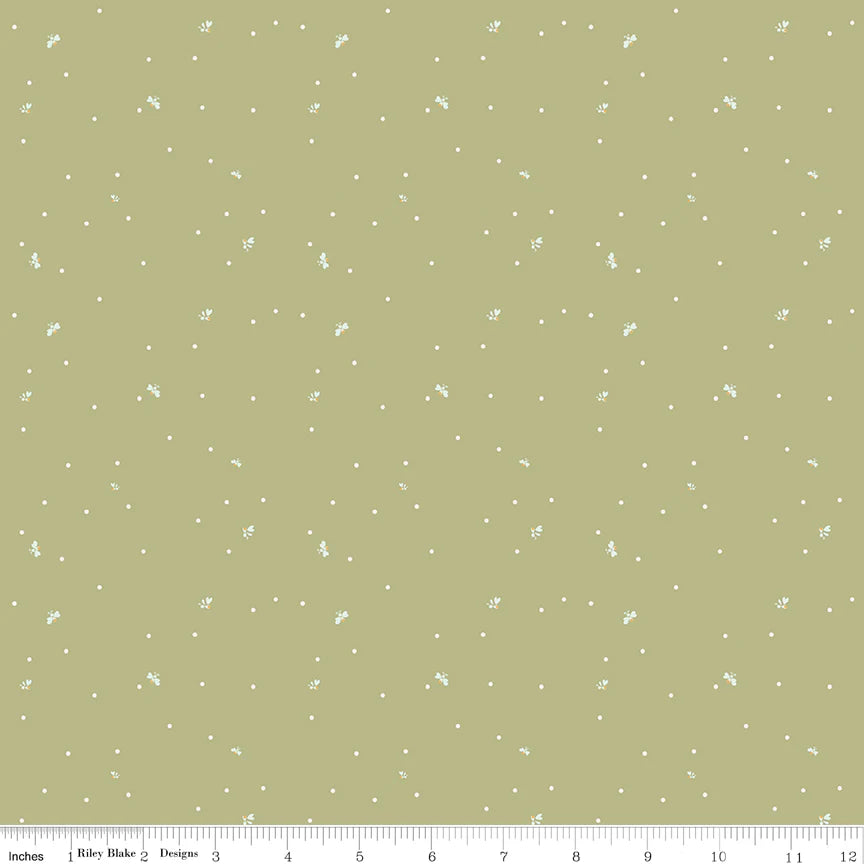 Dots Olive - Wild and Free by Riley Blake Designs