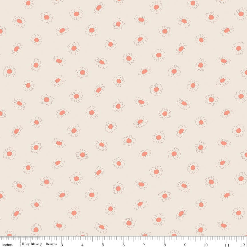 Daisies Cream - In the Afterglow by Riley Blake Designs