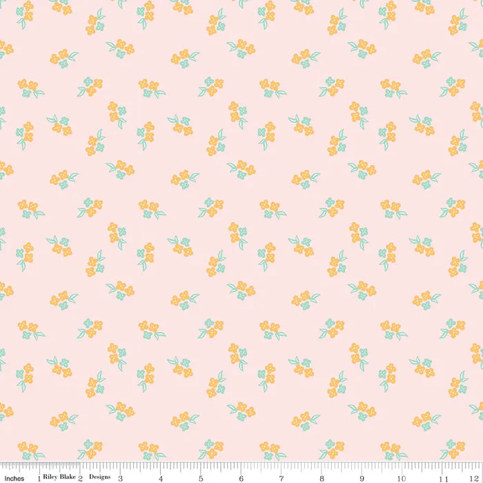 Floral Pink - Summer Skies and Fireflies by Riley Blake Designs