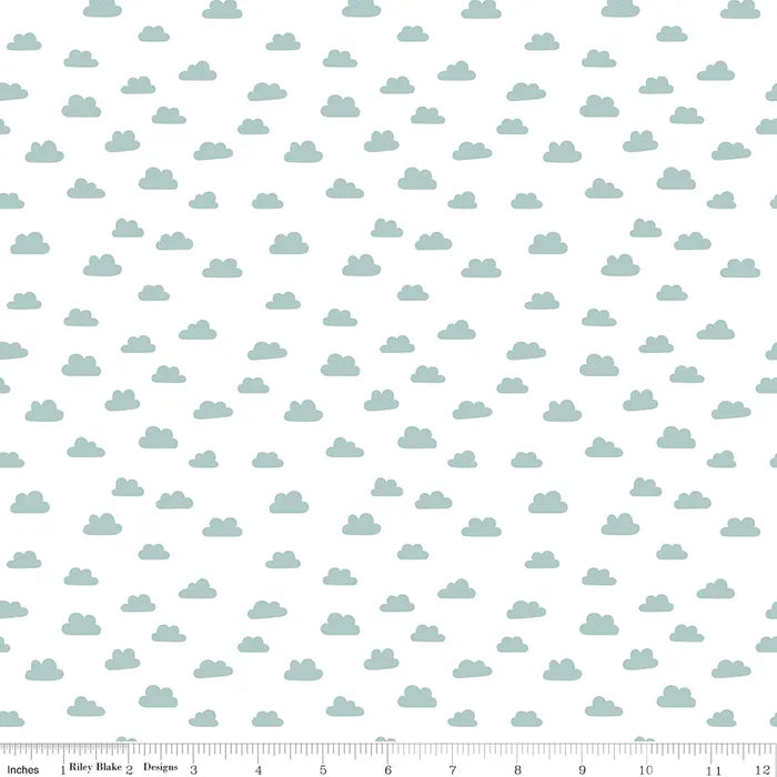 Clouds White - Baby Boy by Riley Blake Designs
