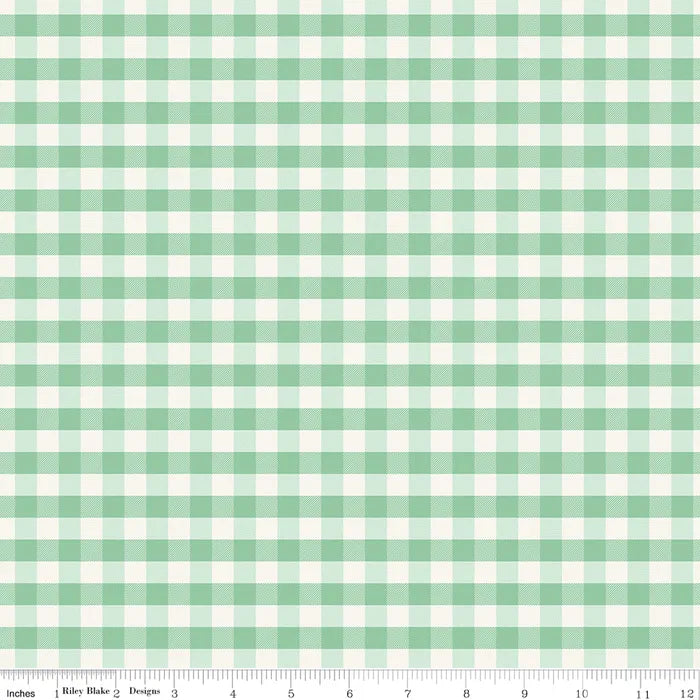 Plaid Mint (Flannel) - Flannel on the Farm by Riley Blake Designs