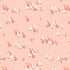 Fabric swatch cute cartoon pink and white geese pink background