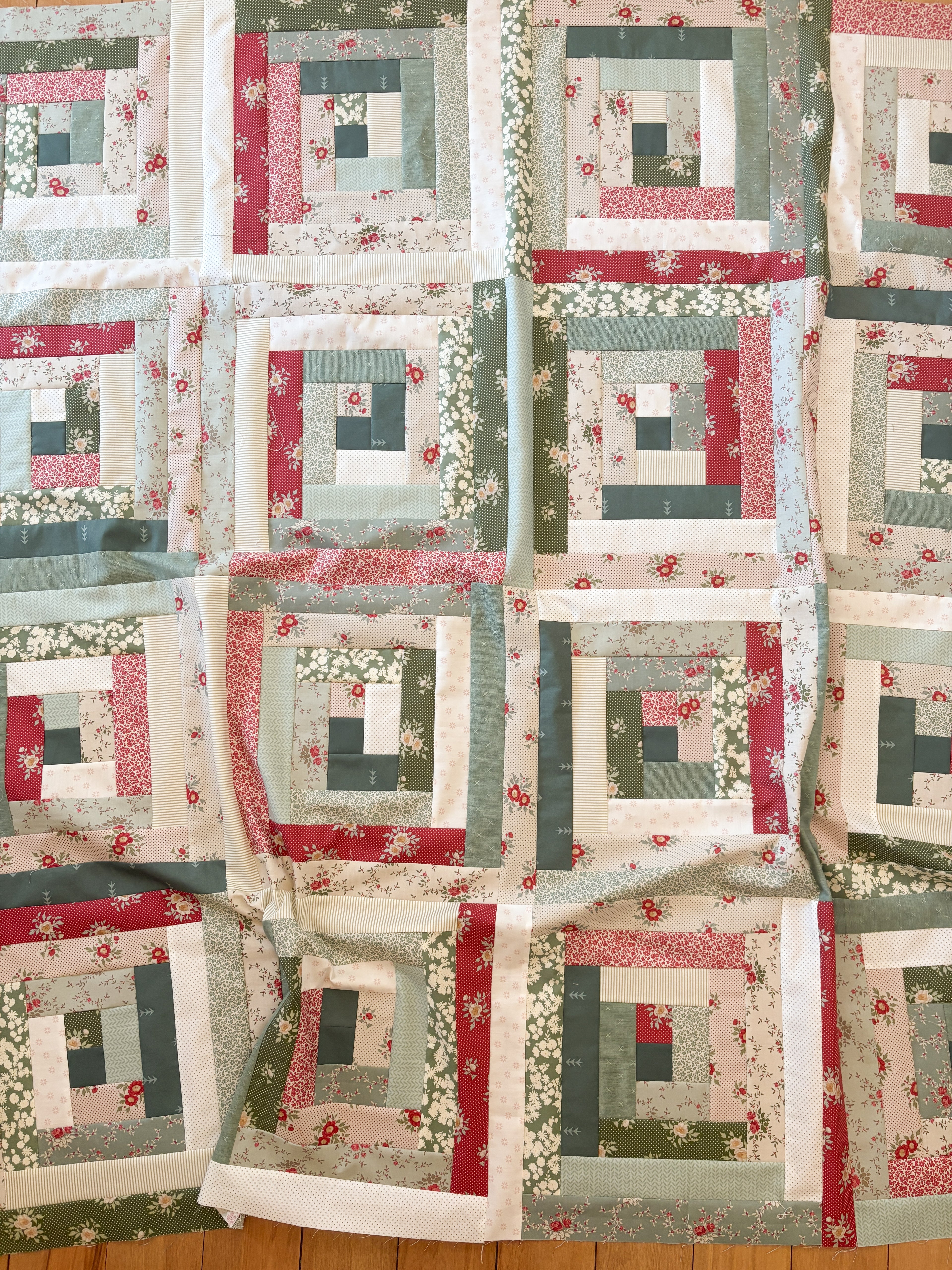 Cottage Walk Christmas Small Throw Quilt Kit - The Stitch Saloon