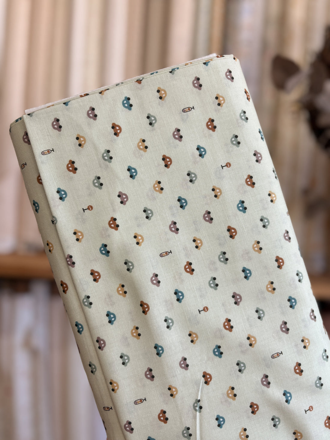 Ditsy Cars Mint DH13183-G by Handworks