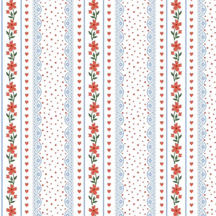Scallop Stripe - Cottage Romance by Devonstone