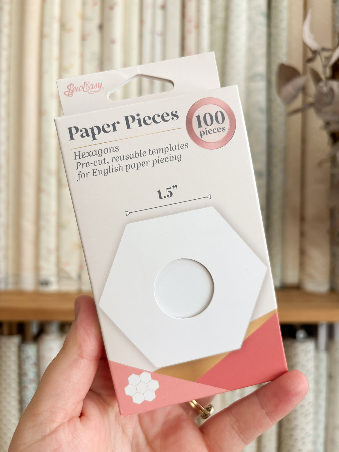 1.5" Hexagon Papers (Pack of 100) - Sew Easy