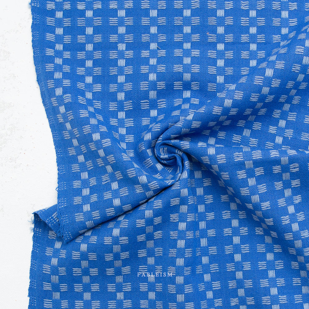 Basket Weave in Bright Blue - Fine & Dandy by Fableism