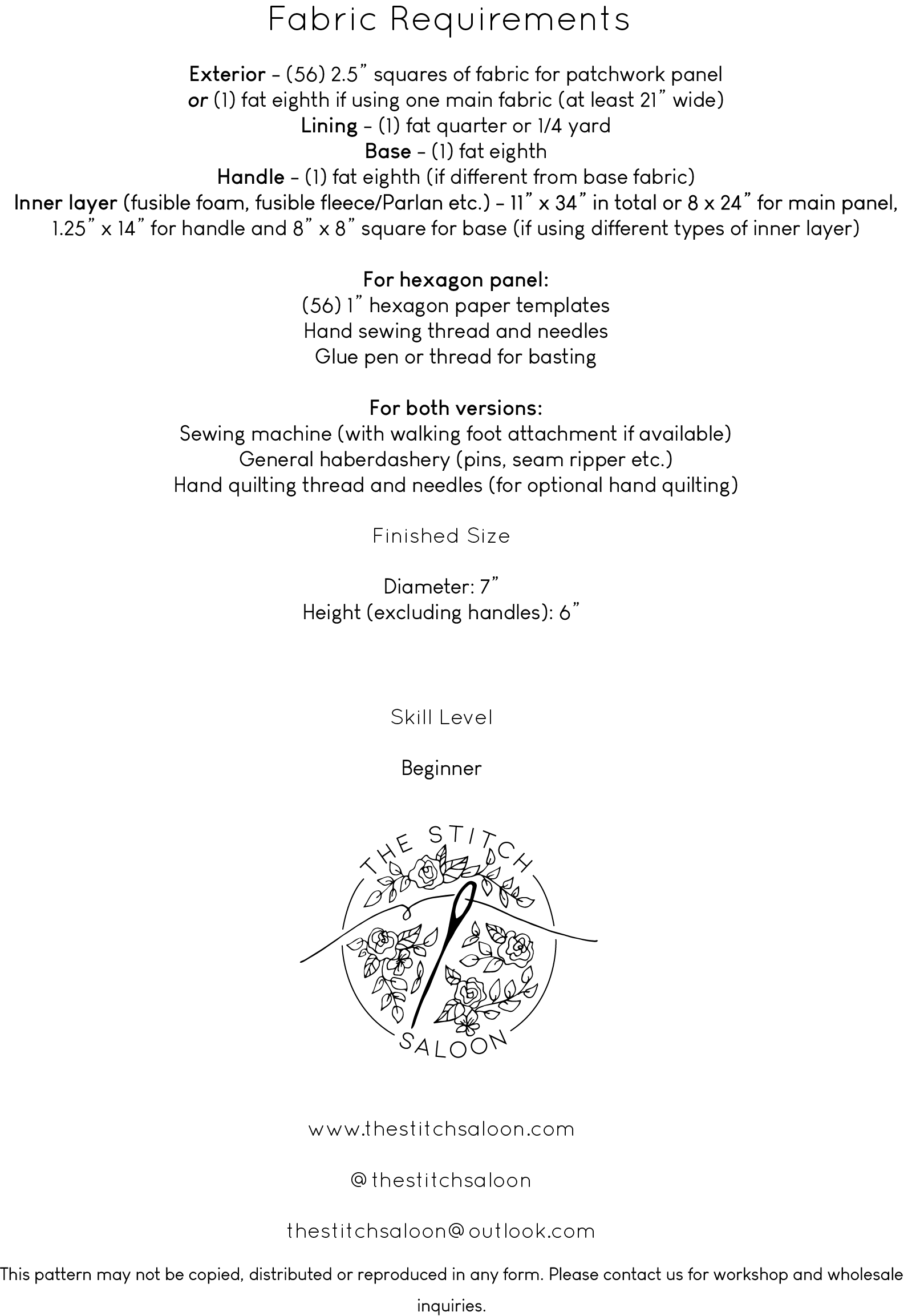 Gather Patchwork Basket Pattern (Paper)