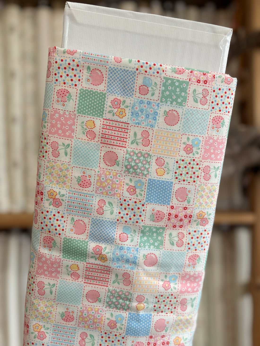 Strawberry Patchwork Blue HM10725-D by Handworks