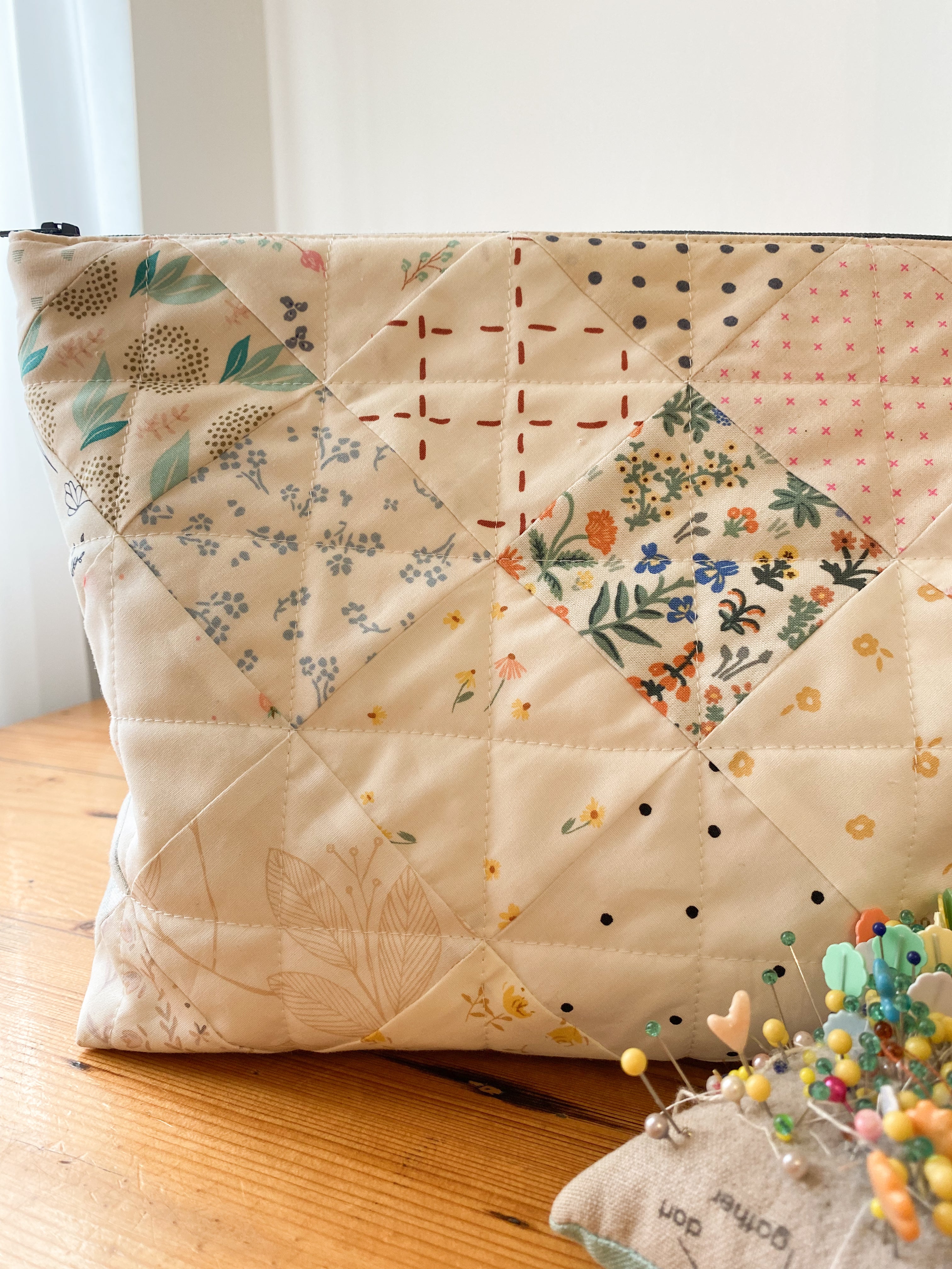 Lottie Project Bag Sewing Kit - Low Volume