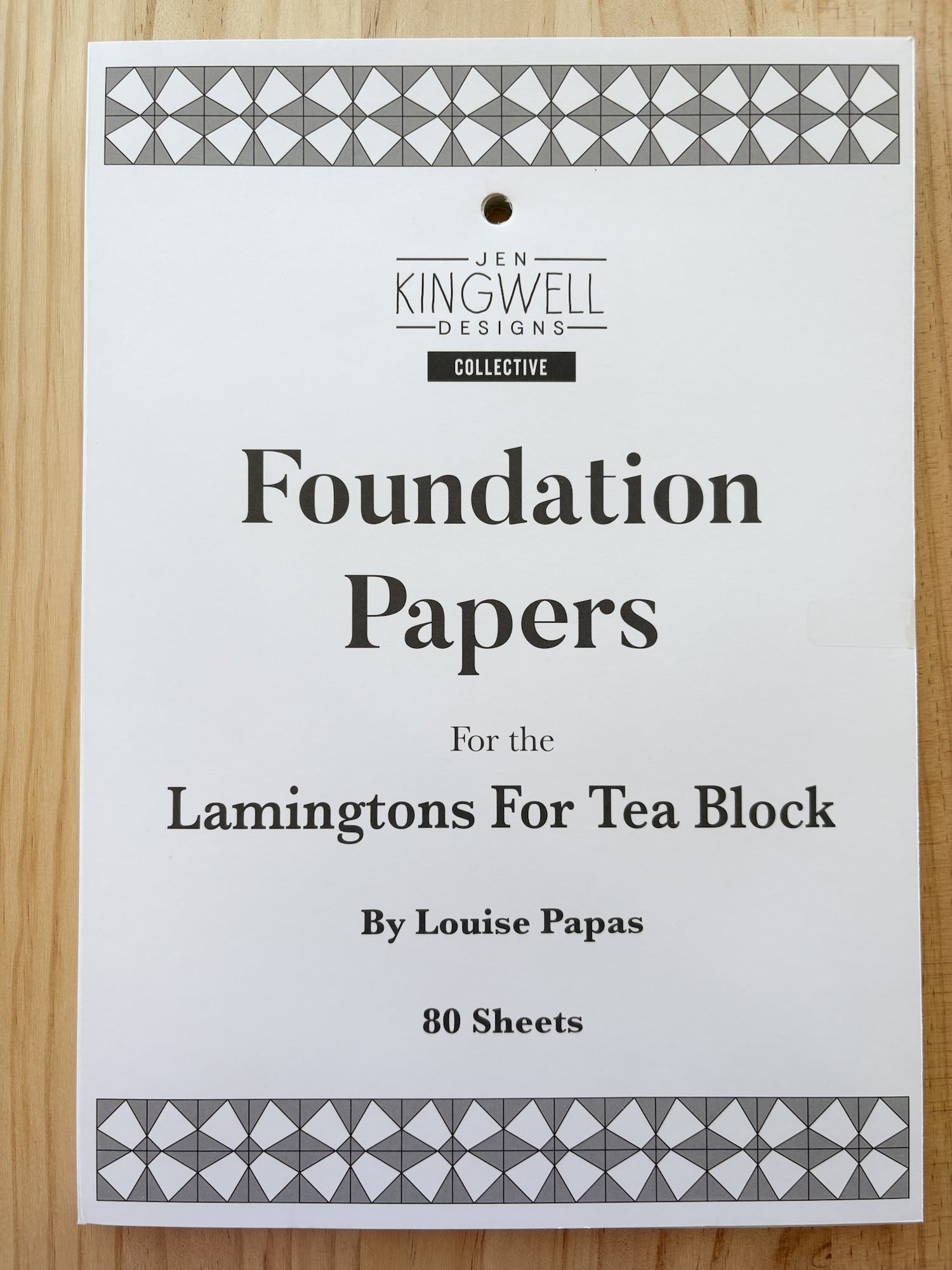 Lamingtons for Tea Quilt Foundation Papers - Louise Papas