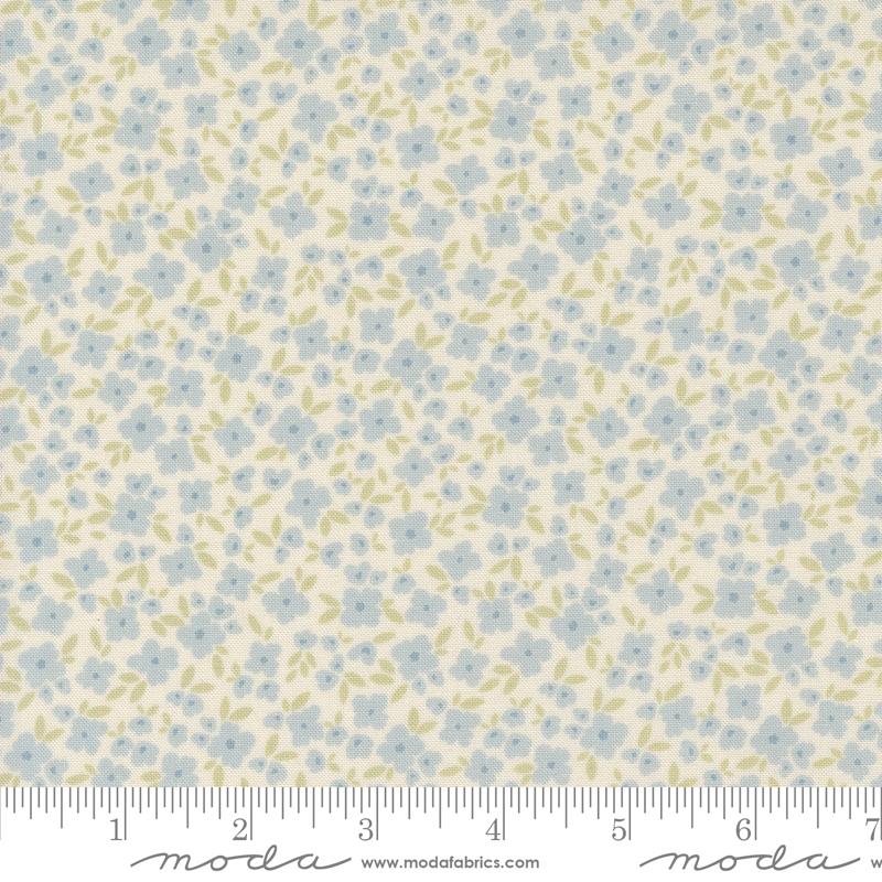 Flower Basket Light Blue - Cottage Charm by Moda