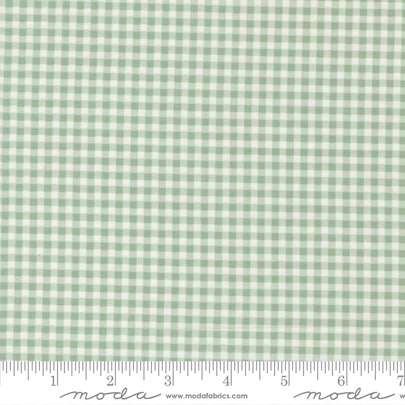 Mini Gingham Dusty Blue - Sunbonnet by Moda