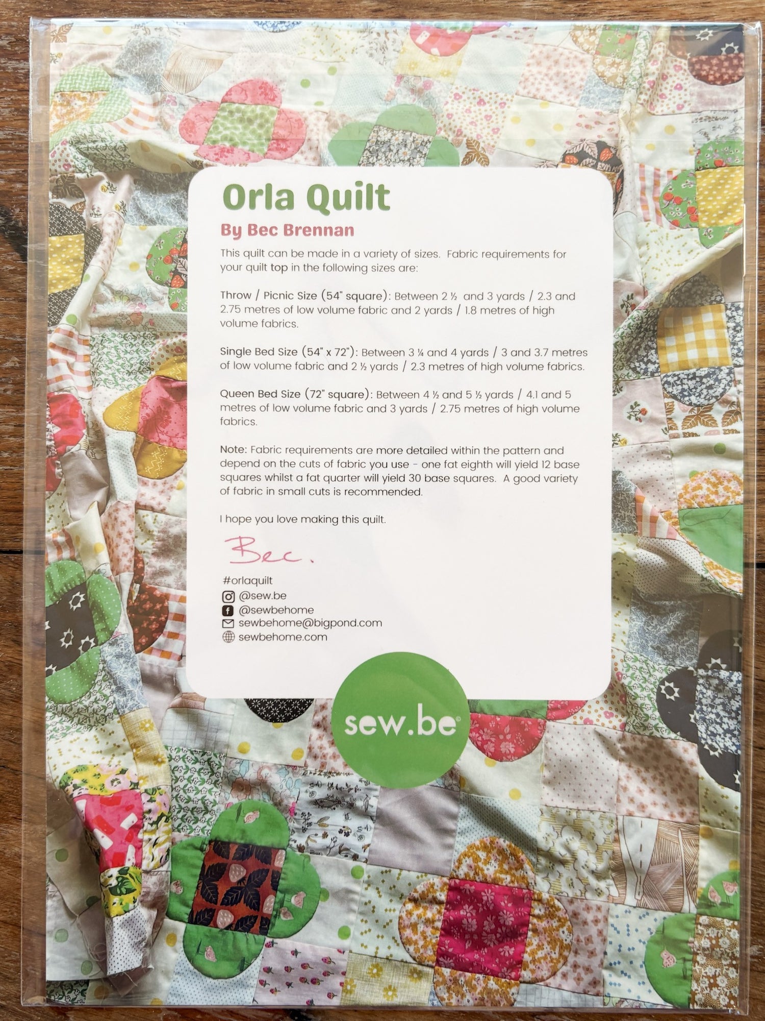 Orla Quilt - Sew.Be