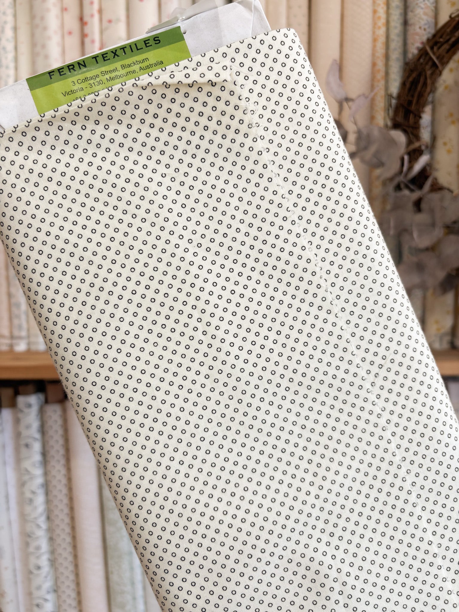 Black Circle on Cream PJ2703C-H by Nippon Chuko