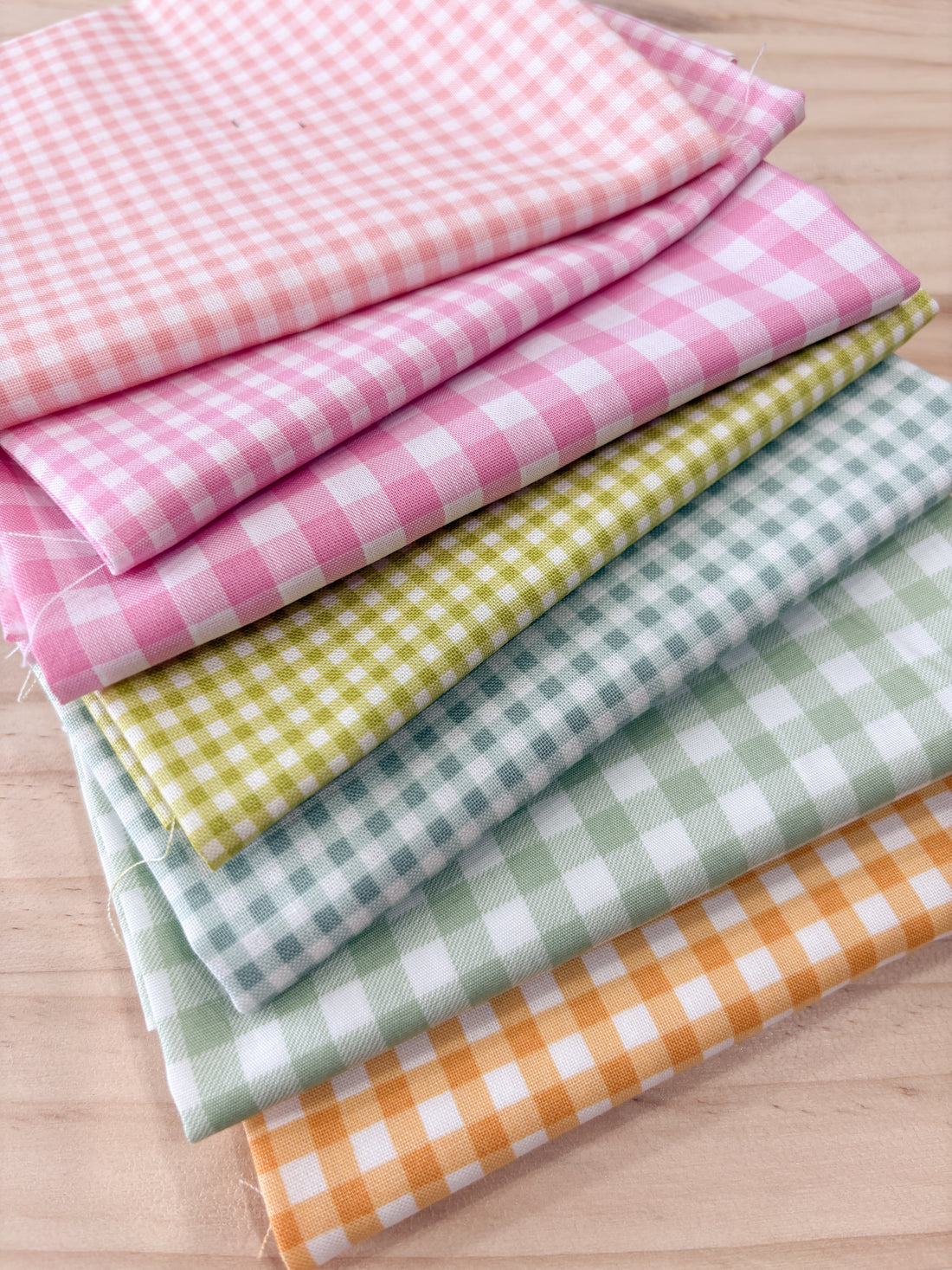 Pastel Ginghams - 7 Piece Bundle