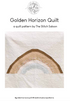 Quilt pattern by the stitch saloon, modern simple with rainbow warm colours