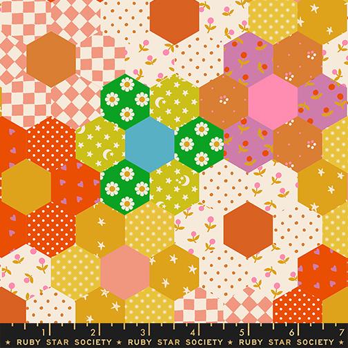 Vintage Hexie Verdant - Catnap by Ruby Star Society