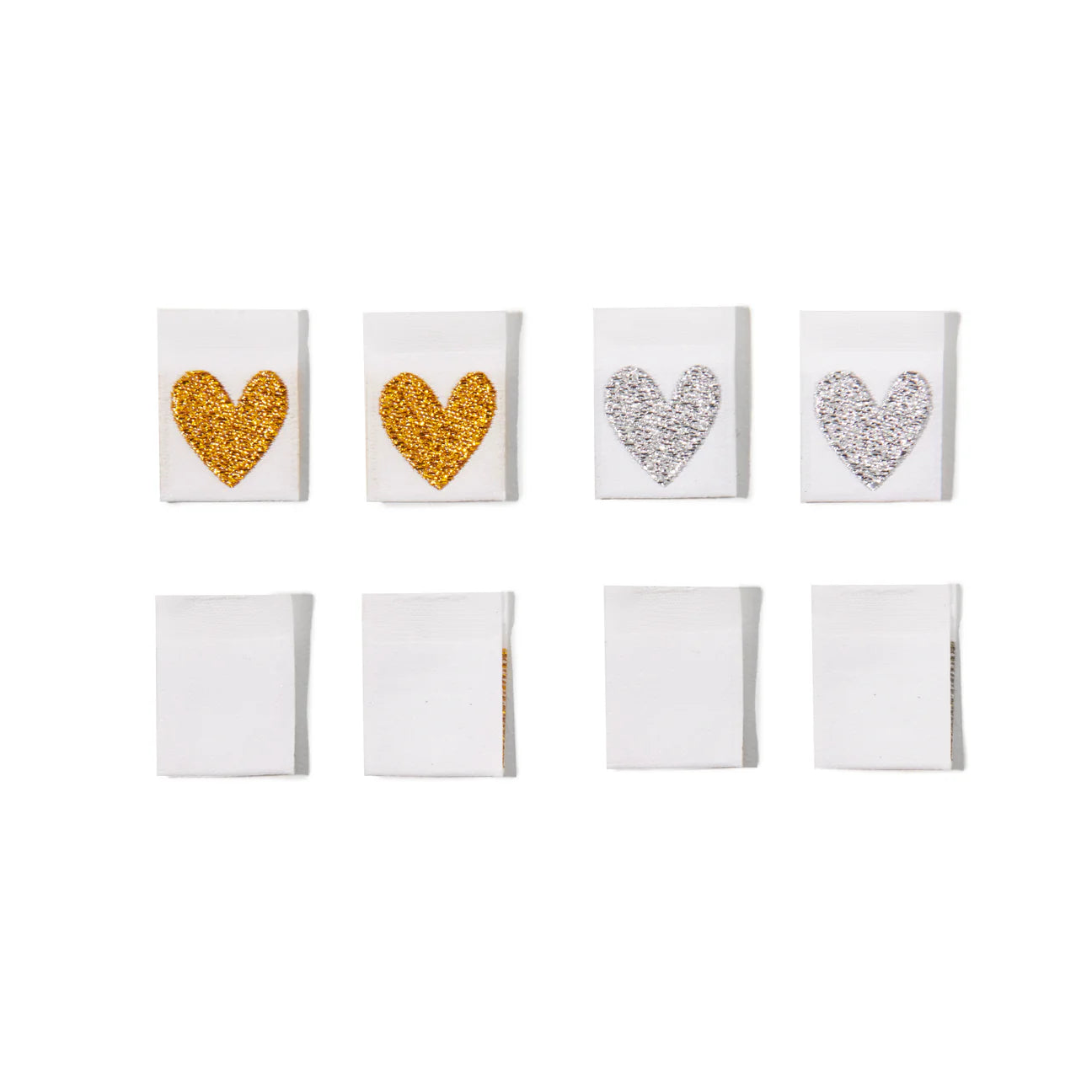 SOHMO Sew-in Labels - Metallic Hearts
