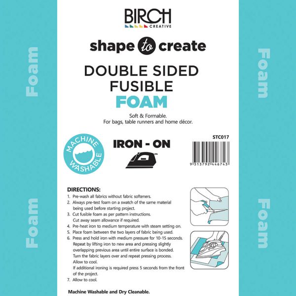 Shape to Create Double-Sided Fusible Foam