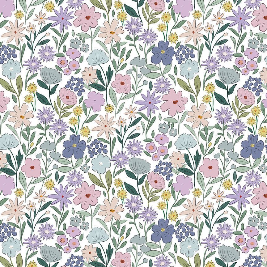 Woodland Flowers White - Forest Fable by Dear Stella