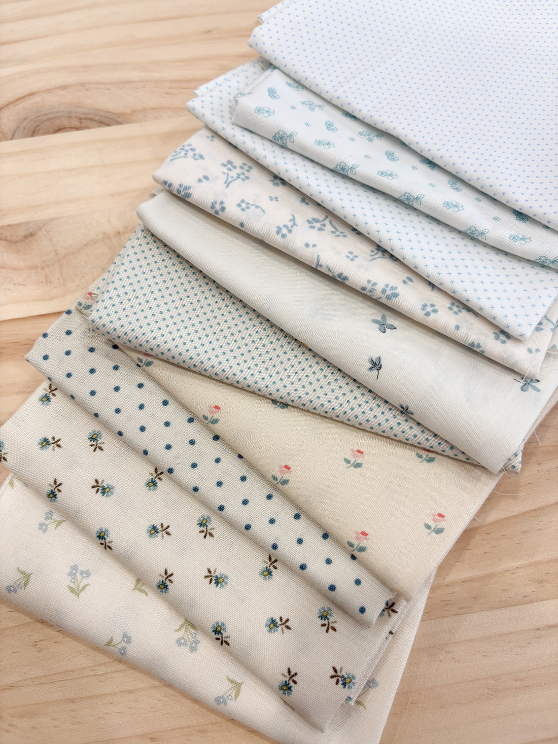 Scrappy Blue Low Volumes - 10 Piece Bundle