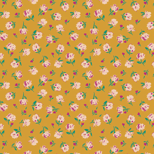 Gentle Rosebuds Solar - The Flower Society by Art Gallery Fabrics