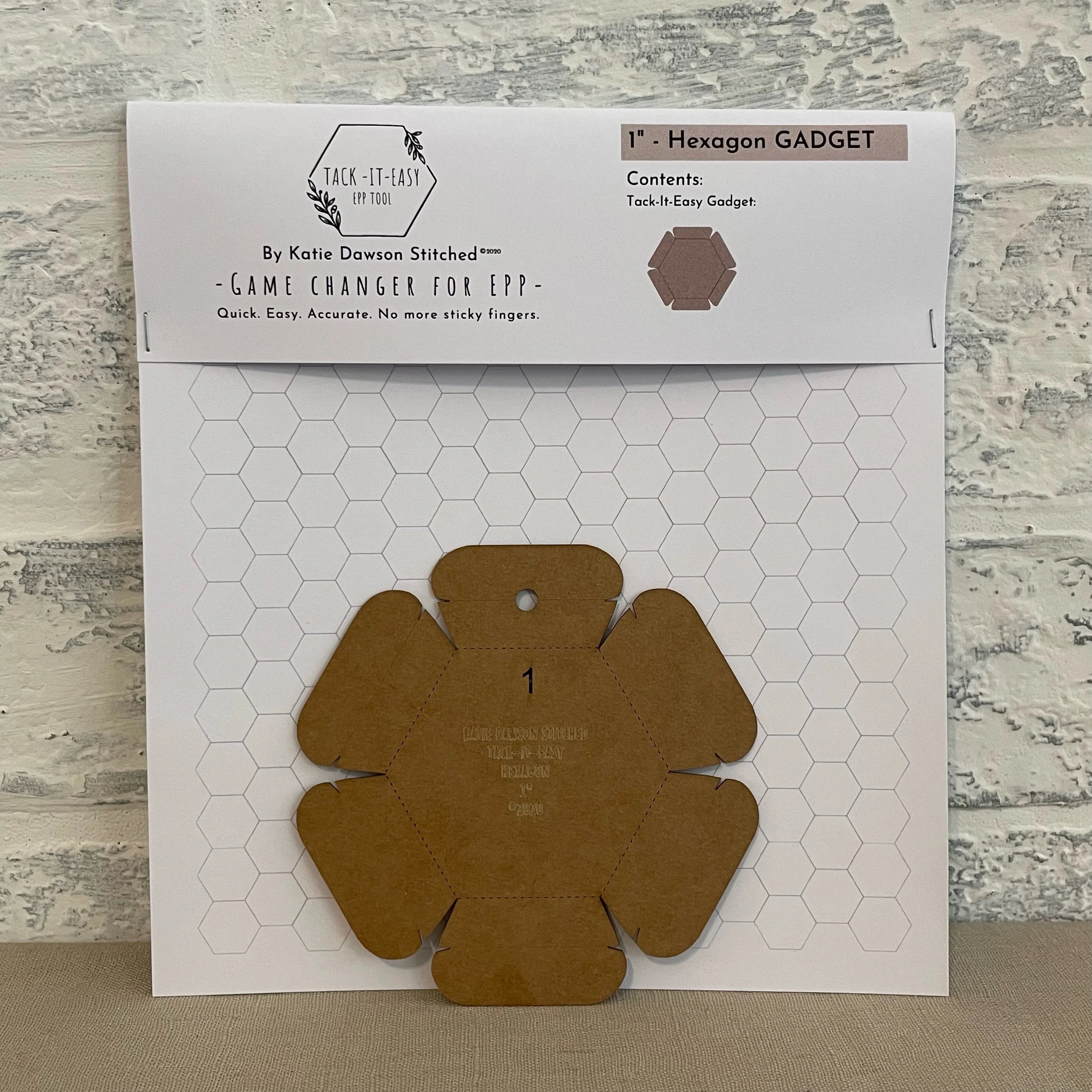 Tack It Easy 1" Hexagon EPP Tool (Gadget Only) - Cottage Garden Threads