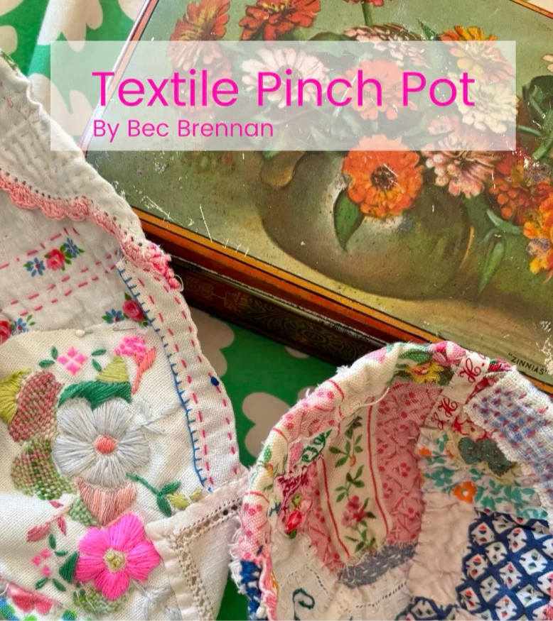 Textile Pinch Pot Pattern - Sew Be Home