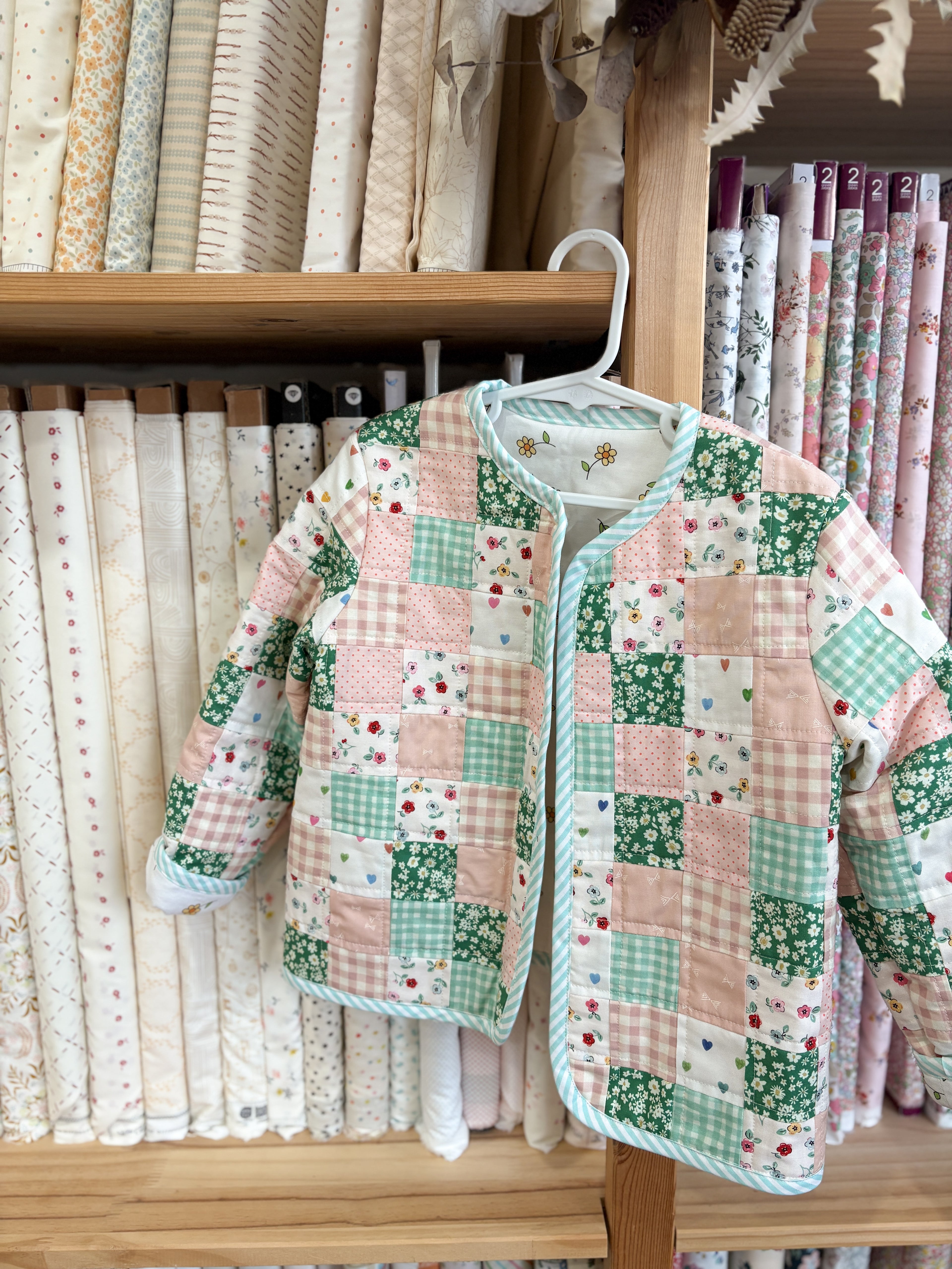 Tic Tac Toe Patchwork Jacket Kit - Florals