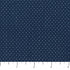 Fabric swatch small white dots on blue navy background