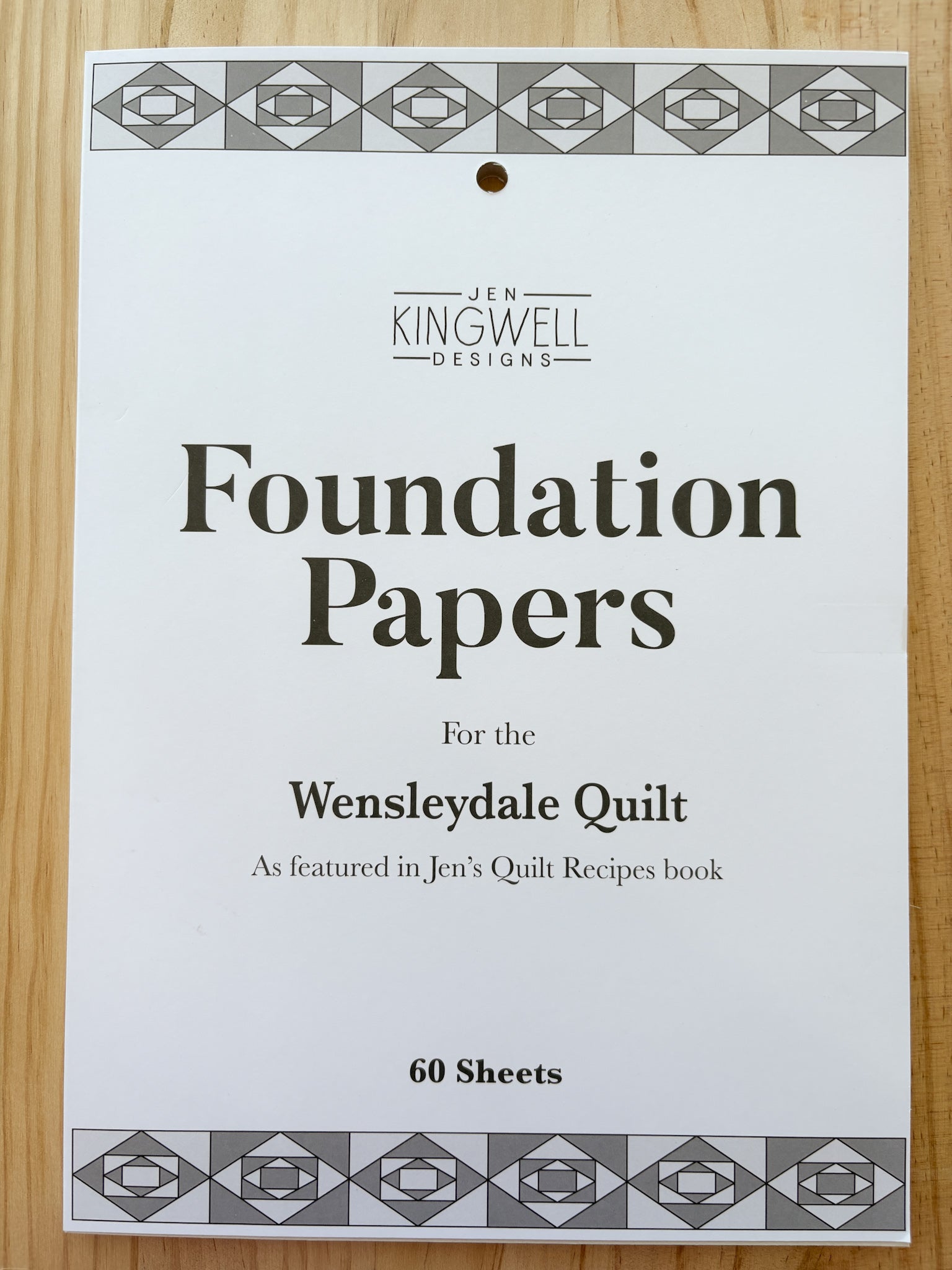Wensleydale Quilt Foundation Papers - Jen Kingwell