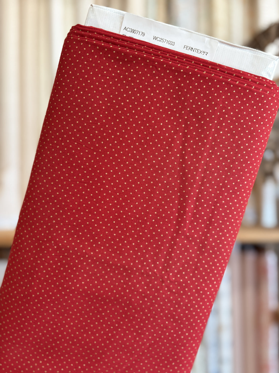 Gold Dot on Red XC10692-B by Handworks