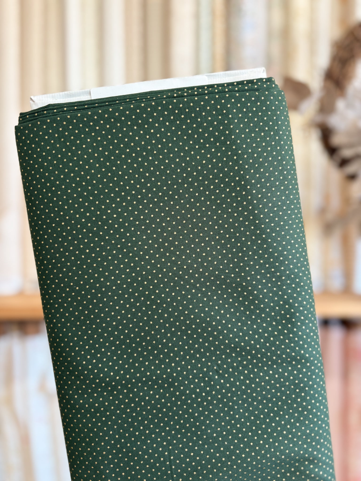 Gold Dot on Green XC10692-C by Handworks