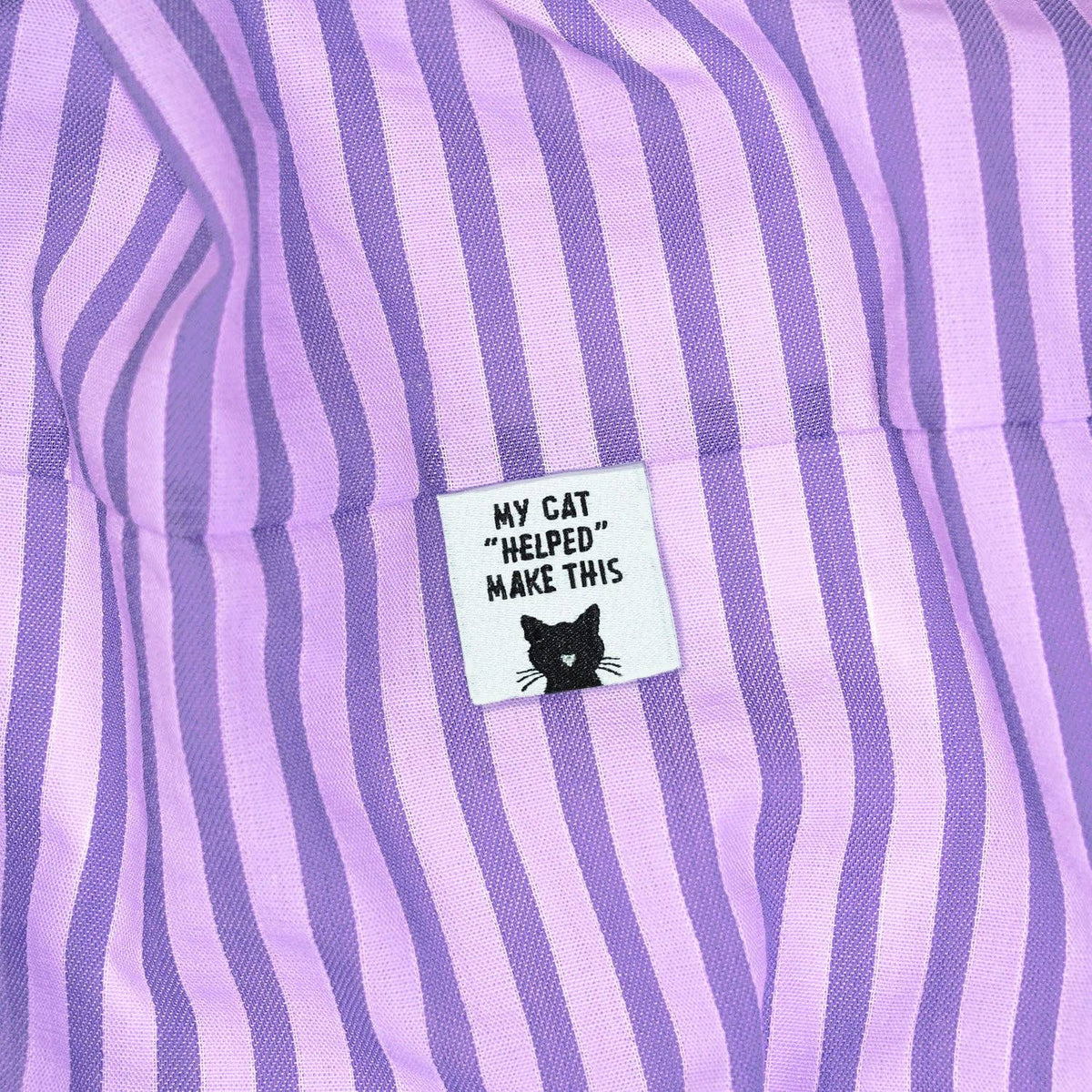 My Cat "Helped" Make This Woven Labels - Kylie and the Machine