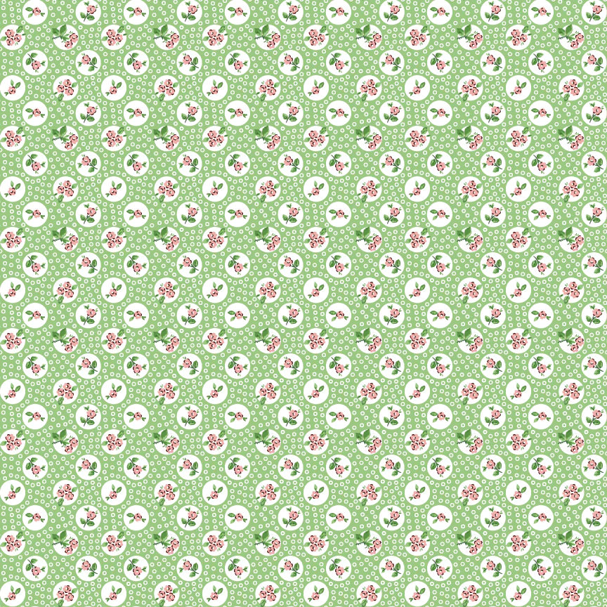 Pocket Posies Green - Flower Market by Poppie Cotton