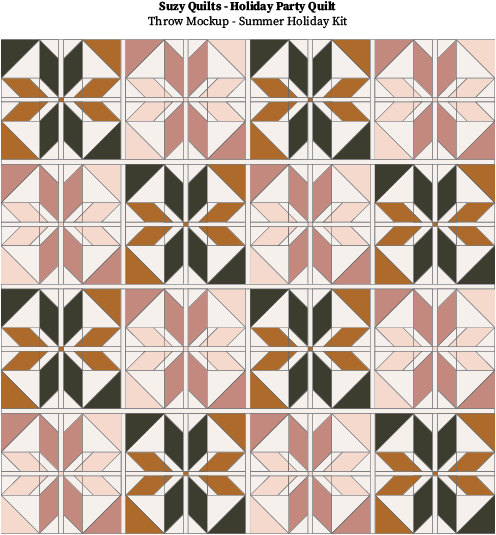 Summer Holiday Party Quilt Kit - Suzy Quilts